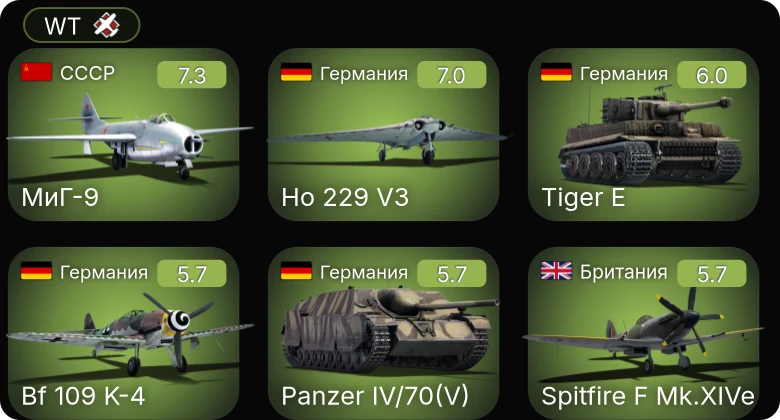 WT — 5 ранг: 2шт