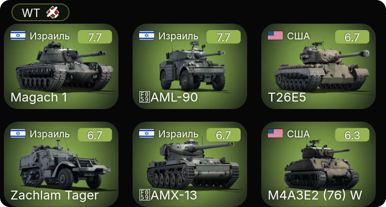 WT — M41A1 | T26E5 | M4A3E2 (76) W | Jagdpanther G1 | AMX-13