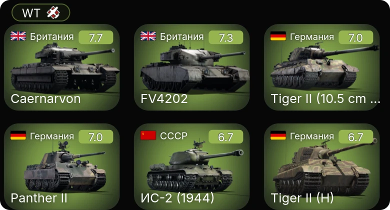 WT — 5 ранг: 1шт