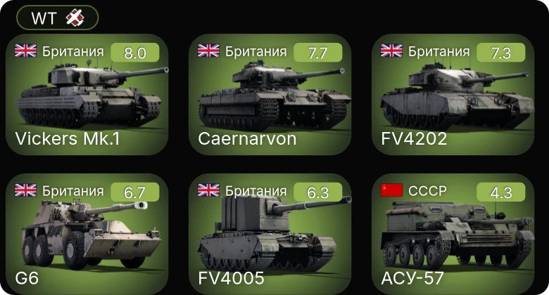 WT — 5 ранг: 2шт