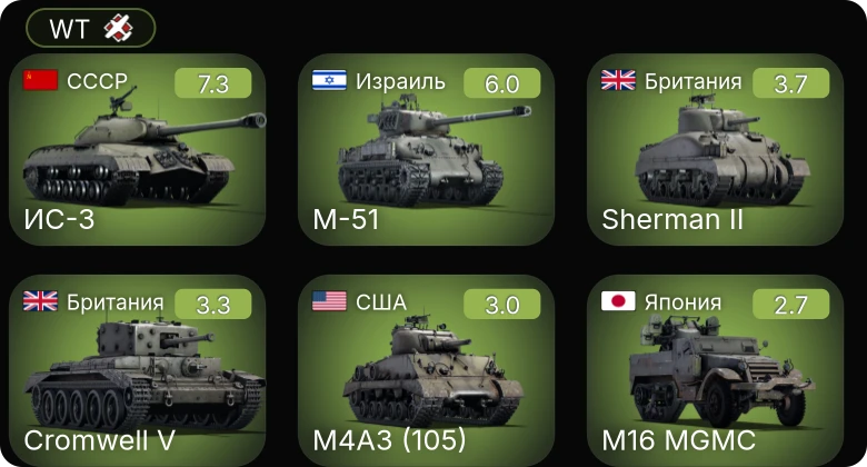 WT — 5 ранг: 1шт