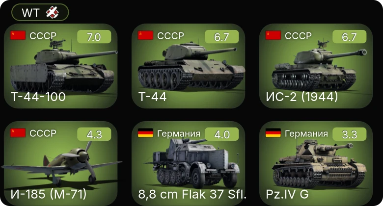 WT — 5 ранг: 1шт