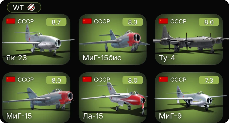 WT — 5 ранг: 6шт