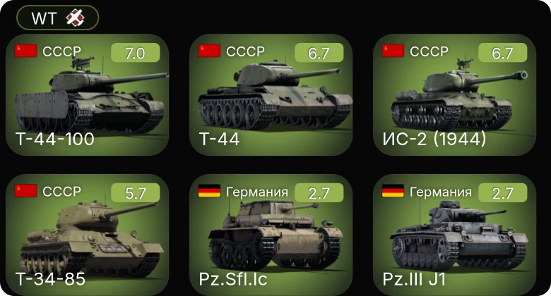 WT — 5 ранг: 1шт