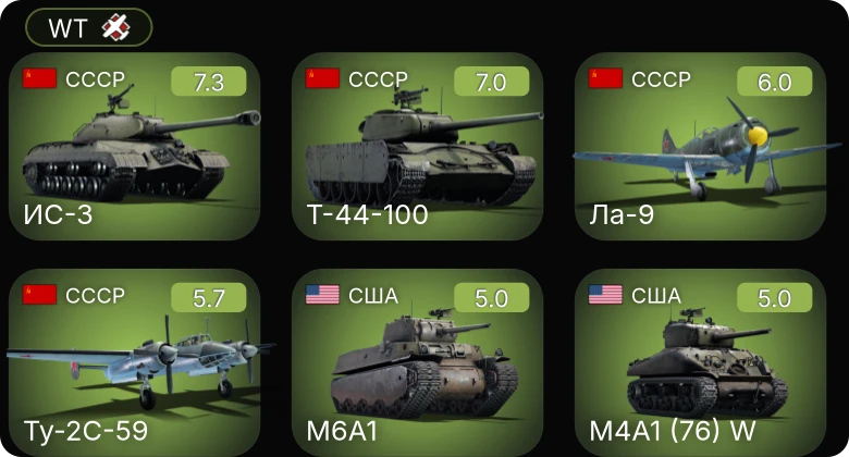 WT — 5 ранг: 2шт
