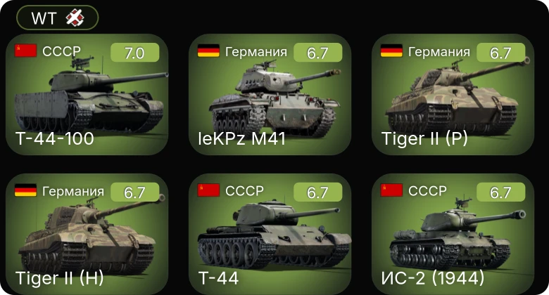 WT — 5 ранг: 1шт