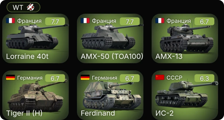 WT — 5 ранг: 2шт