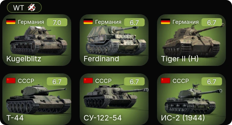 WT — 5 ранг: 1шт