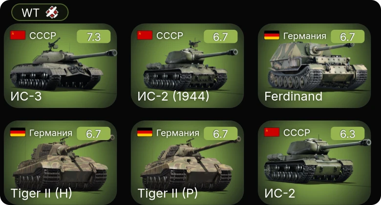 WT — 5 ранг: 1шт