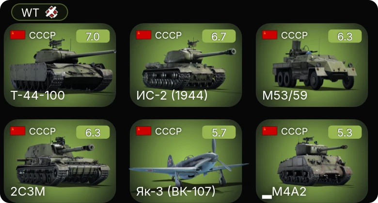 WT — 5 ранг: 1шт