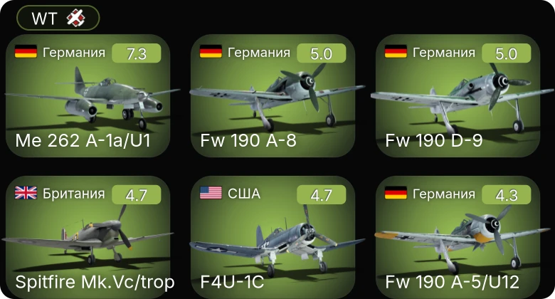 WT — 5 ранг: 1шт