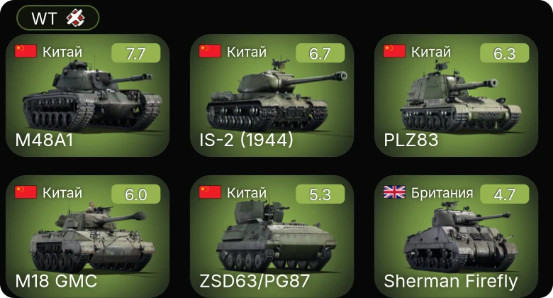 WT — 5 ранг: 1шт