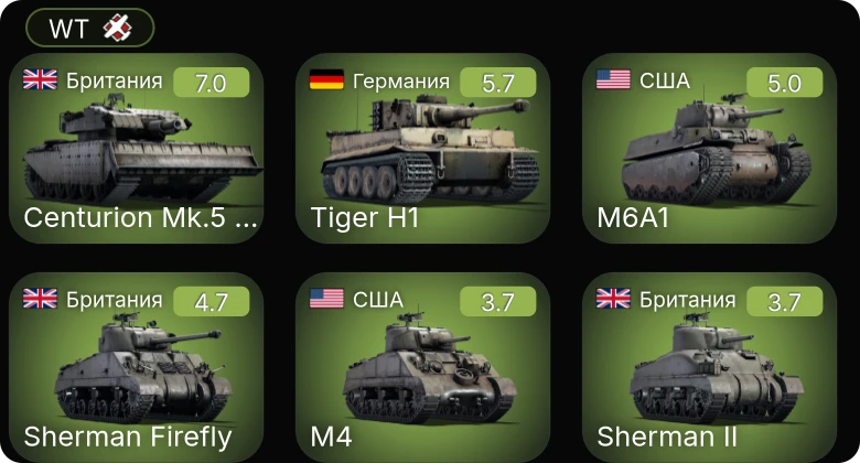 WT — 5 ранг: 1шт