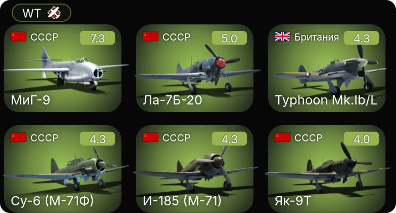 WT — 5 ранг: 1шт