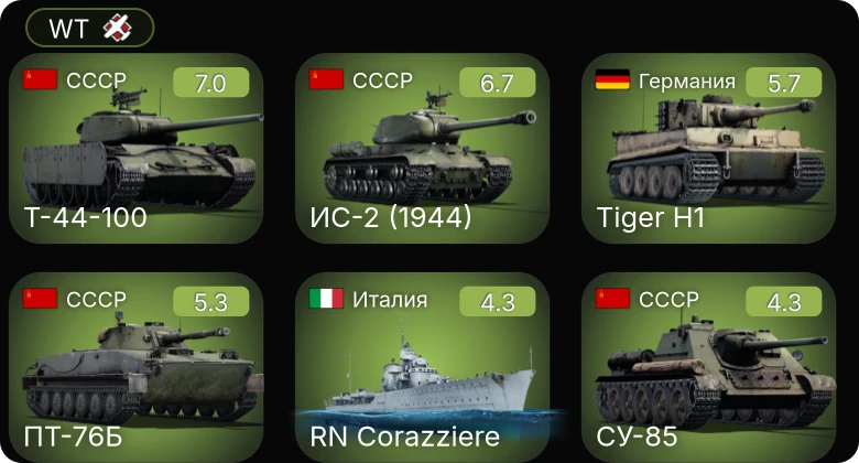 WT — 5 ранг: 1шт