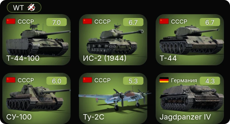 WT — 5 ранг: 1шт