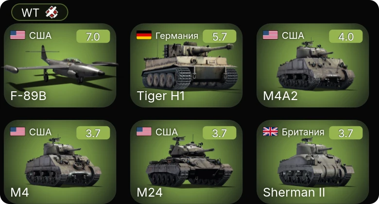 WT — 5 ранг: 1шт