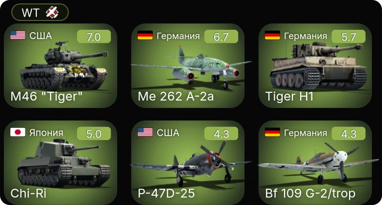 WT — 5 ранг: 1шт