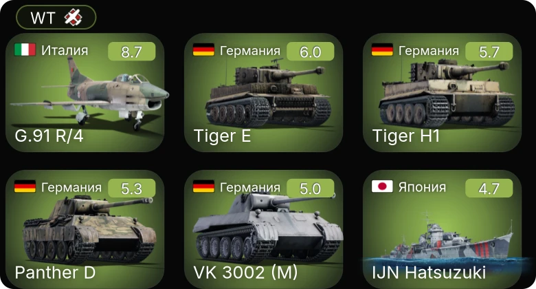 WT — 5 ранг: 1шт