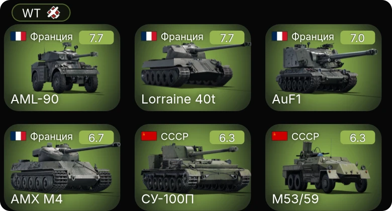WT — 5 ранг: 2шт