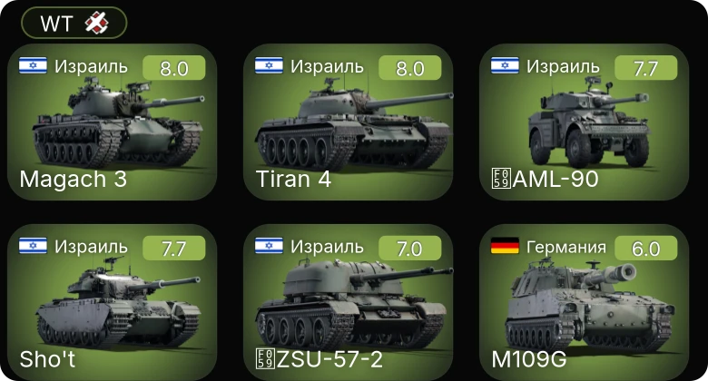 WT — 5 ранг: 2шт