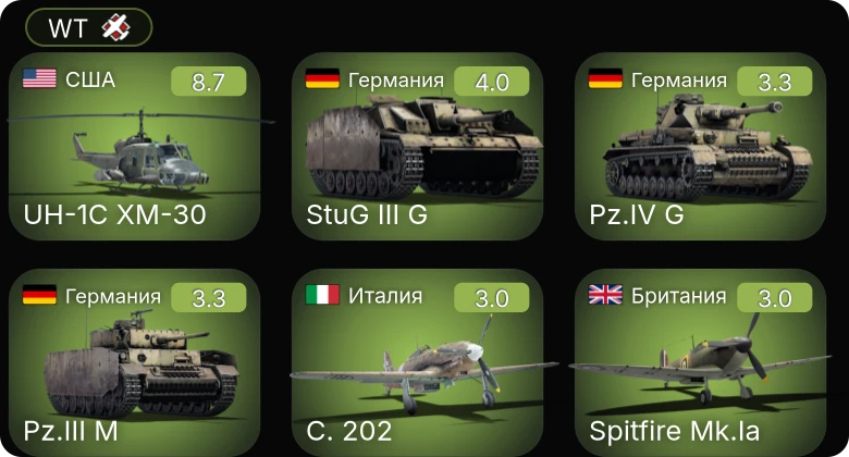 WT — 5 ранг: 1шт