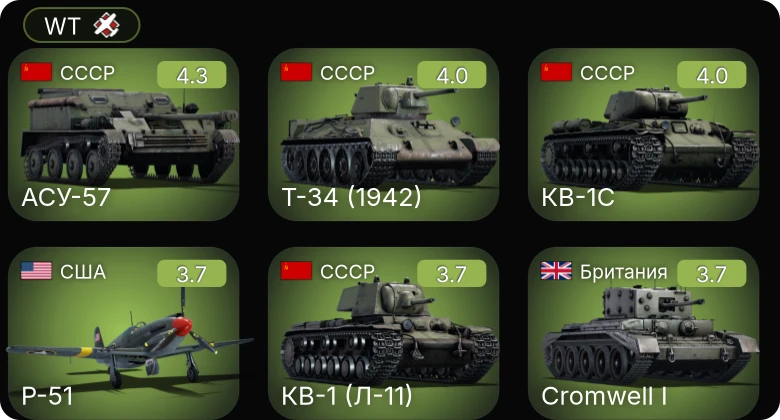 WT — 5 ранг: 1шт