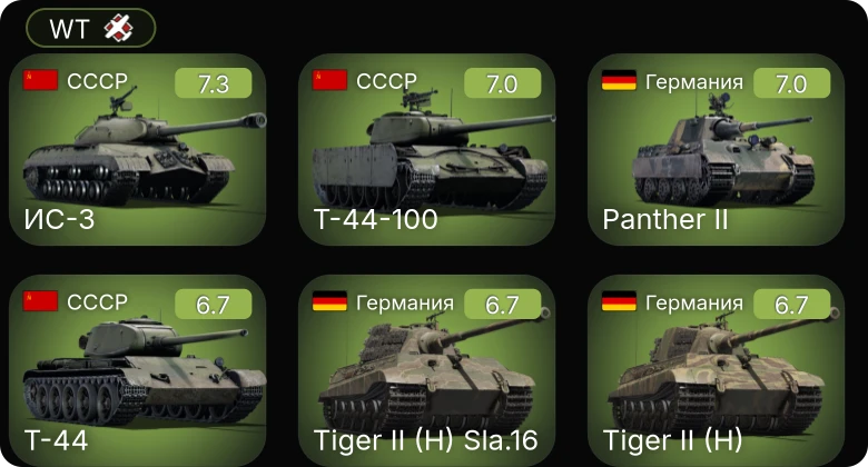 WT — 5 ранг: 2шт