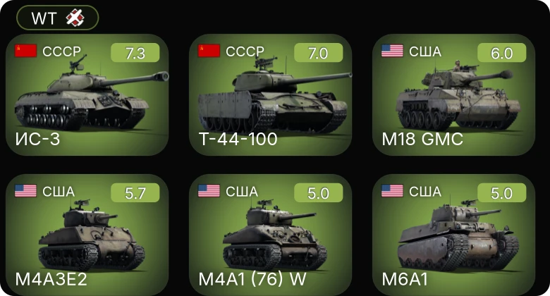 WT — 5 ранг: 2шт
