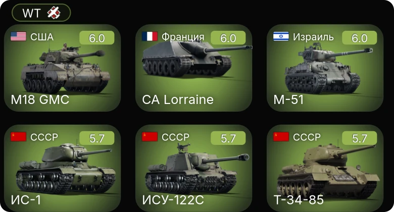 WT — CA Lorraine | M-51 | M36 GMC | M4A3E2 | M18 GMC