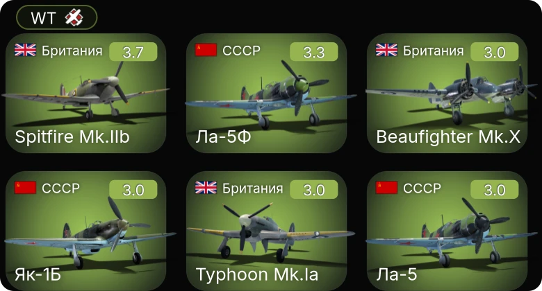 WT — R-301 | R-130 | Bf 109 E-1 | S-100 | Пе-3бис
