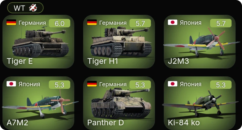 WT — Ki-84 ko | N1K1-Ja | J2M4 Kai | A7M2 | J2M3