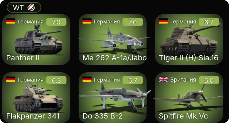 WT — 5 ранг: 1шт