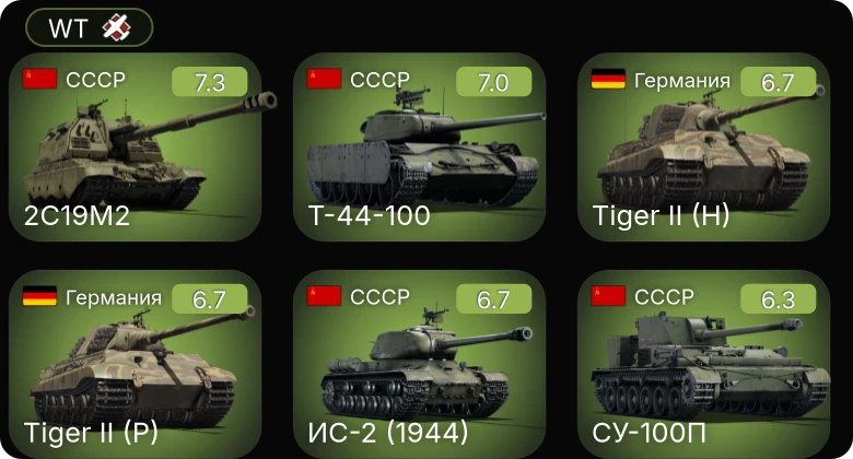 WT — 5 ранг: 2шт