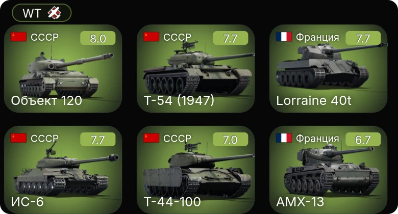 WT — 5 ранг: 5шт