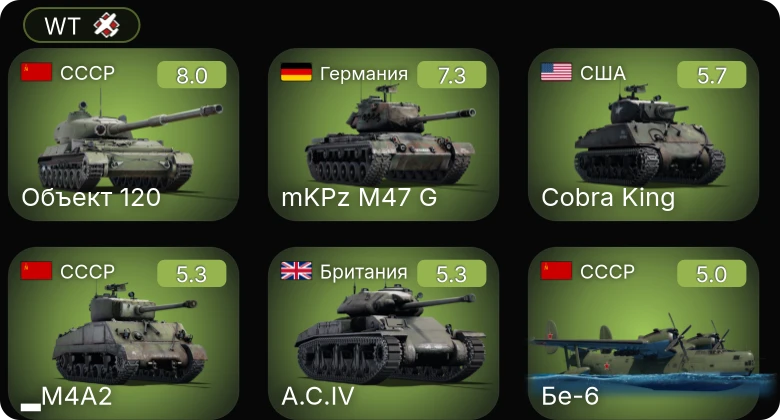 WT — 5 ранг: 2шт