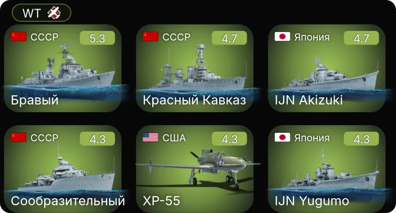 WT — 5 ранг: 1шт
