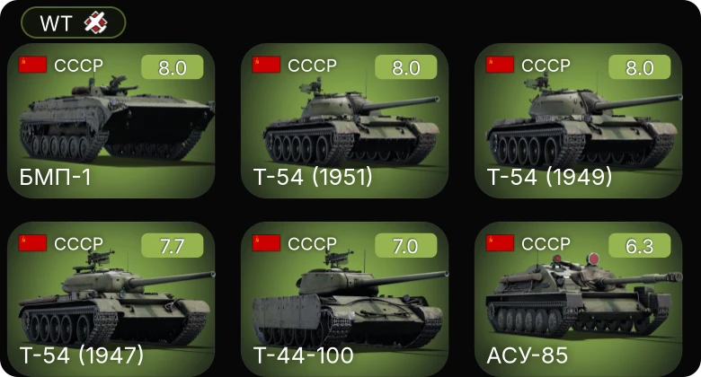 WT — 5 ранг: 5шт