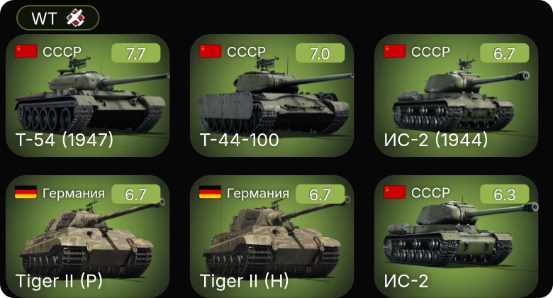 WT — 5 ранг: 2шт