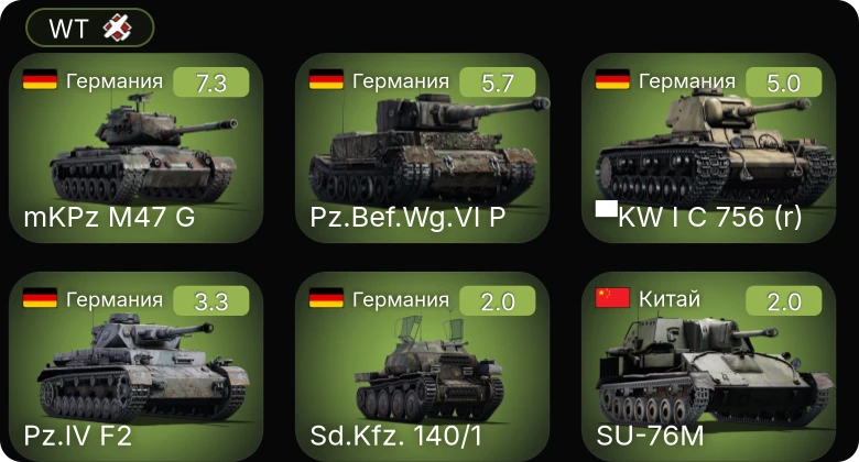 WT — 5 ранг: 1шт
