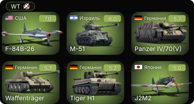 WT — 5 ранг: 1шт