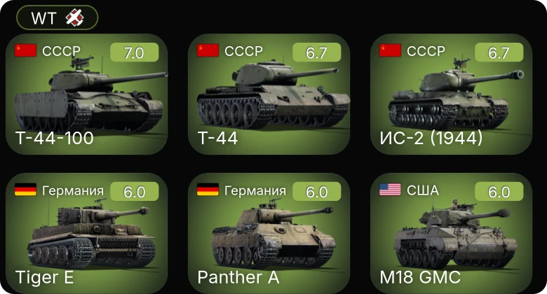 WT — 5 ранг: 1шт