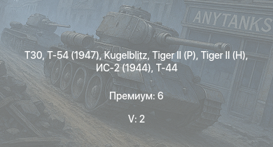 WT — 5 ранг: 2шт T30