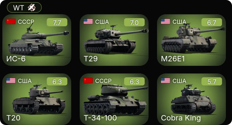 WT — 5 ранг: 1шт