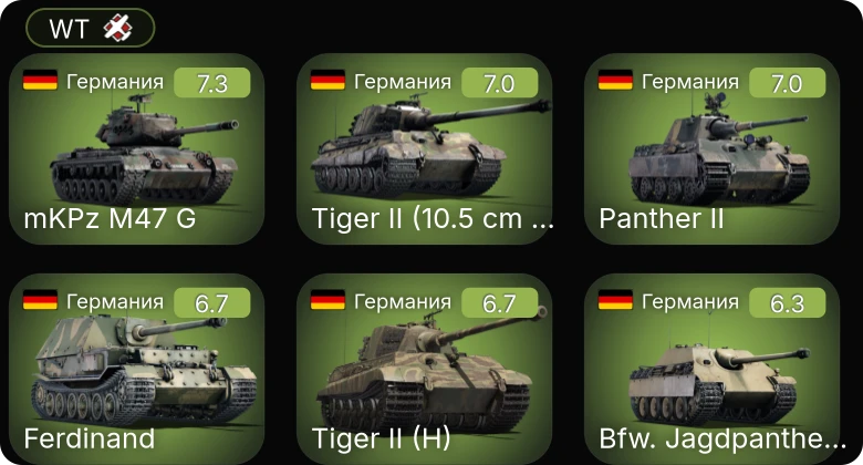 WT — 5 ранг: 1шт