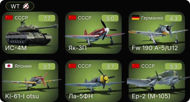 WT — 5 ранг: 1шт