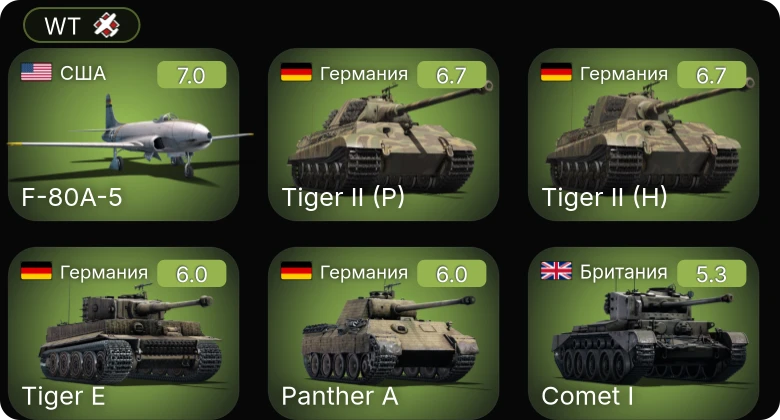 WT — 5 ранг: 1шт