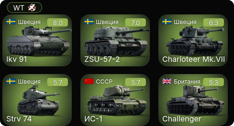 WT — 5 ранг: 2шт