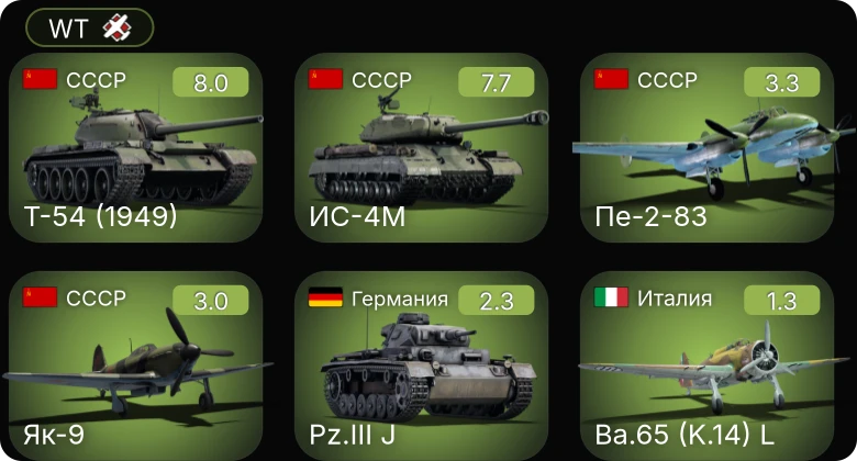 WT — 5 ранг: 2шт