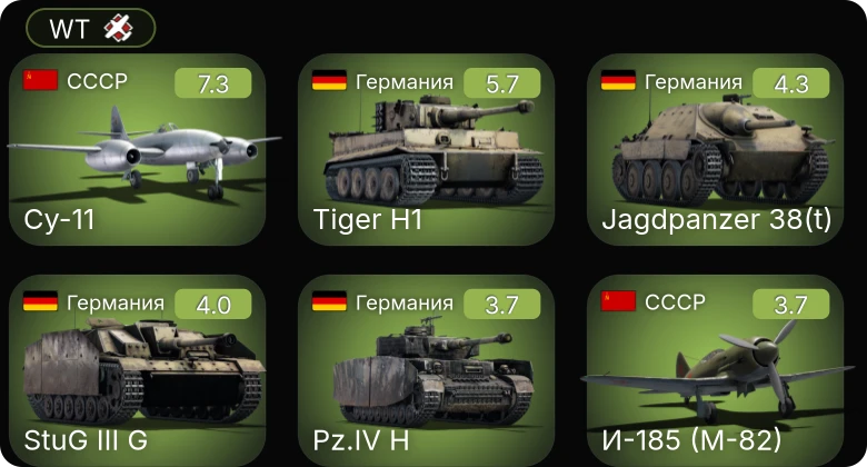 WT — 5 ранг: 1шт